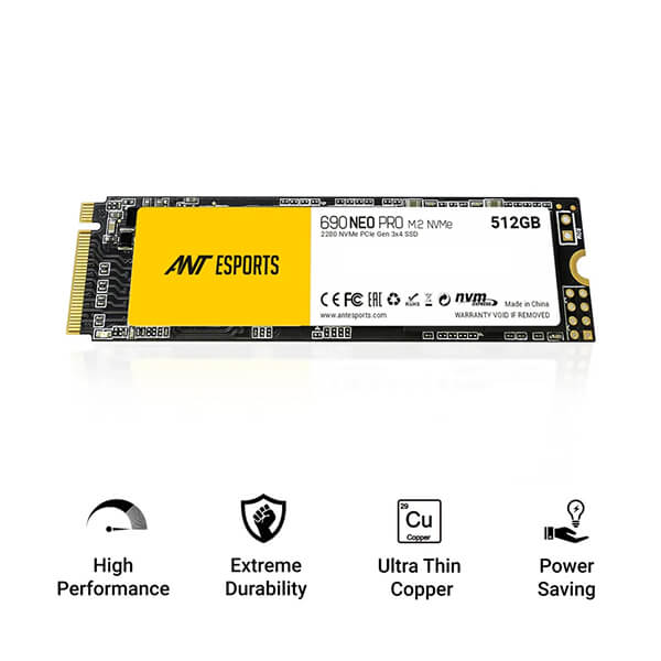 Ant Esports 690 Neo Pro 512GB M.2 NVMe SSD